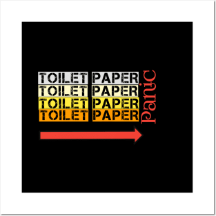 Toilet paper panic 2020 Posters and Art